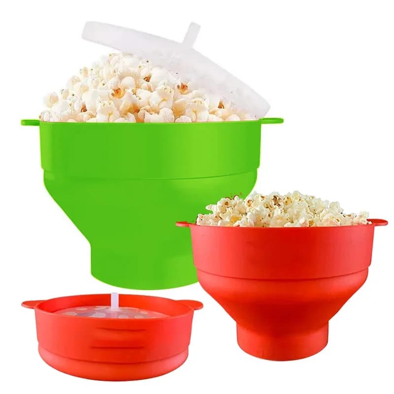 Silikónová skladacia miska na popcorn do mikrovlnky