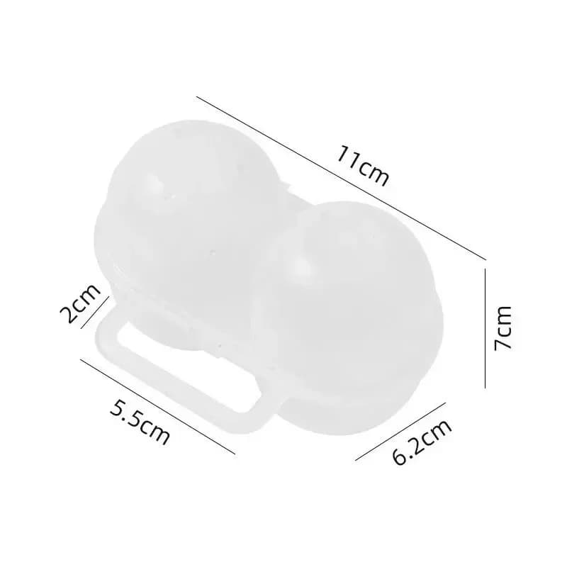 Prenosný plastový box na 2 vajcia, 1 ks
