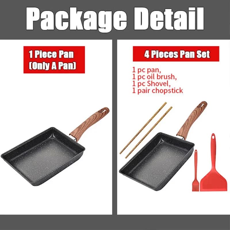 Japonská panvica Tamagoyaki na omelety, nepriľnavá
