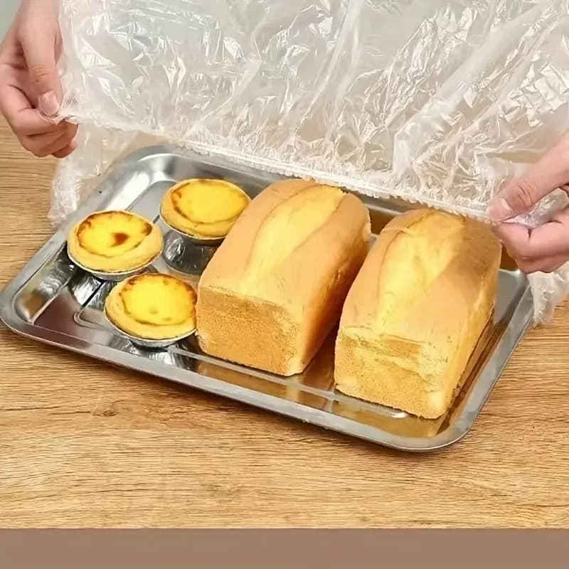 50 ks elastických obalov na potraviny – opakovane použiteľné naťahovacie pokrievky